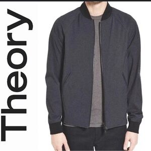 THEORY Furg Hl Neoteric Bomber Zip Up Jacket Raglan Sleeves Modern Minimalist M